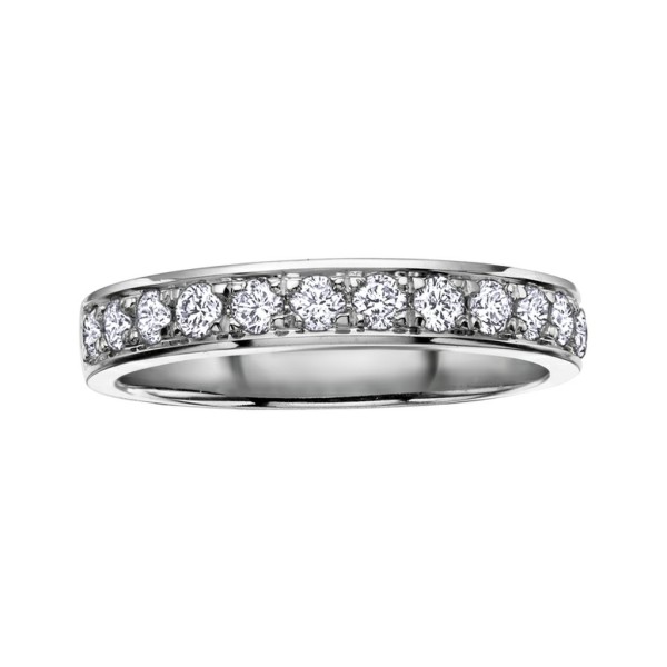 14kt white gold with diamonds